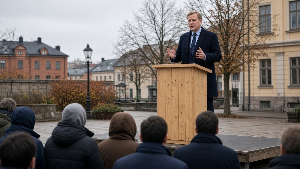 Partiledare lovar lyssnande turné – utan mikrofon, utan svar