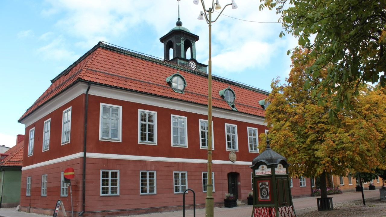 Sala rådhus på torget i centrala Sala.