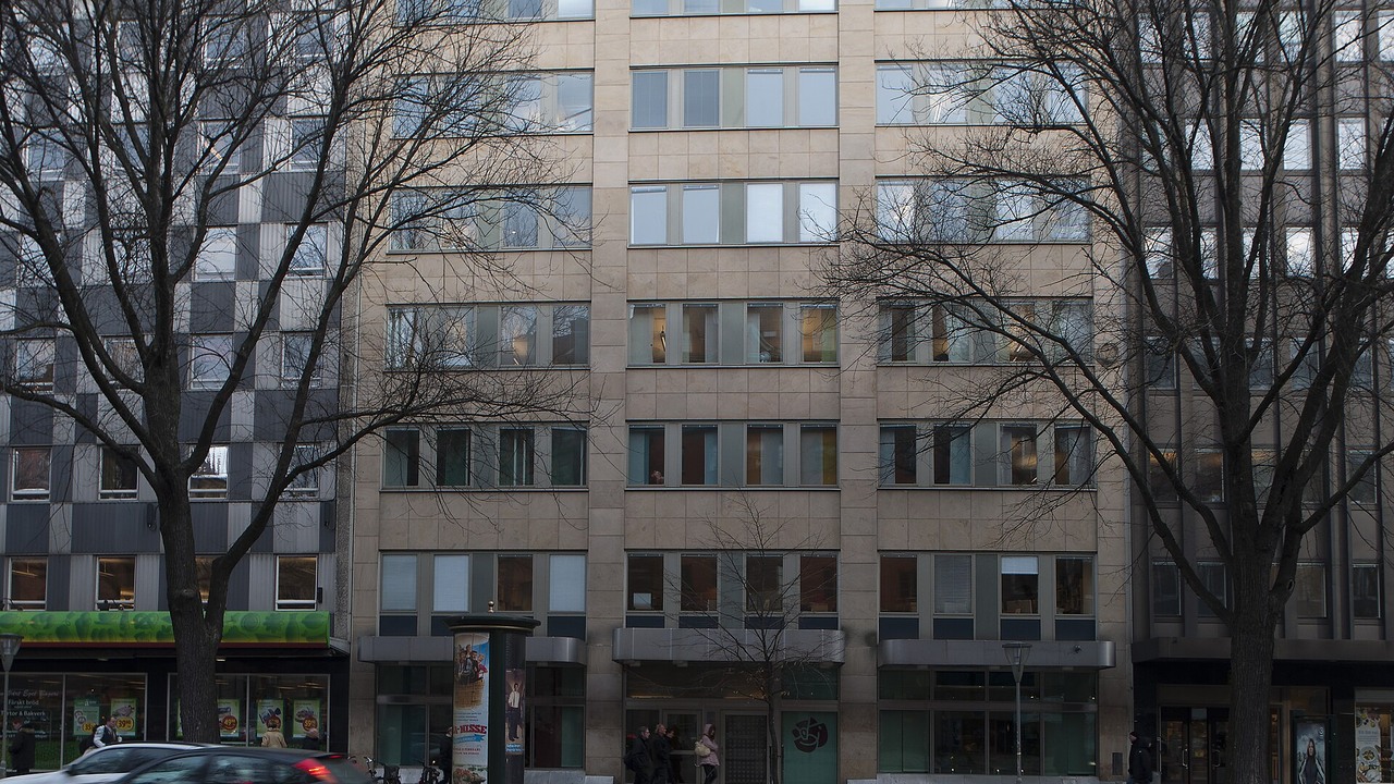 Socialdemokraternas partihögkvarter på Sveavägen 68 i Stockholm